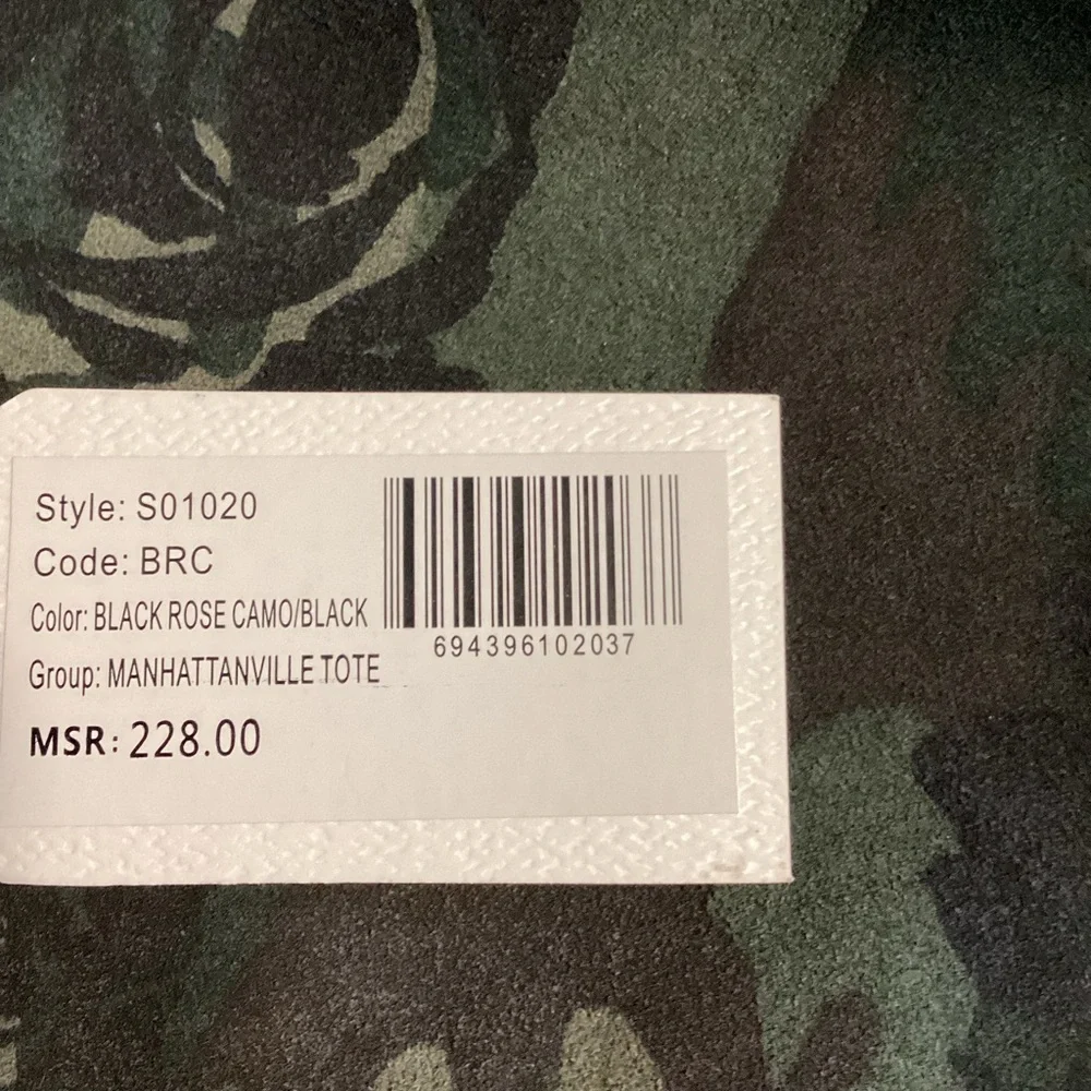 Sanctuary Black Leather Camo Tote Bag - Picture 6 of 6